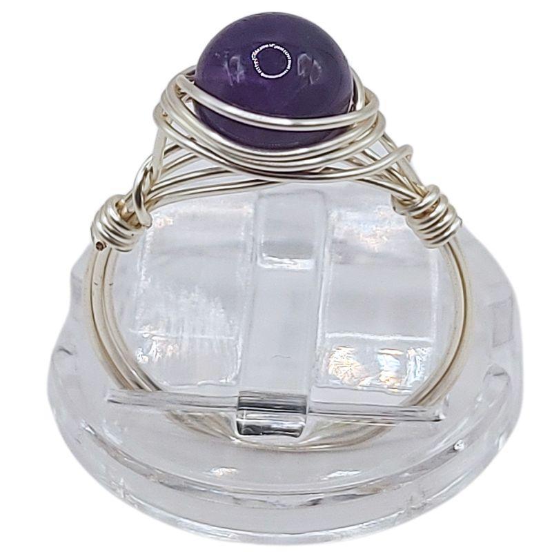 Bague en Pierre Naturelle - Améthyste - Litho Natura