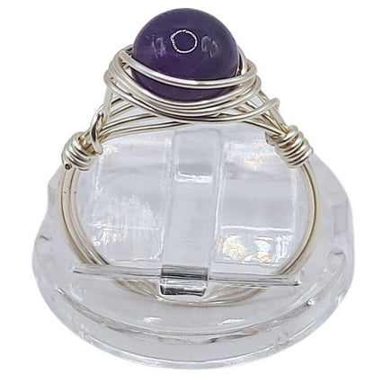 Bague en Pierre Naturelle - Améthyste - Litho Natura