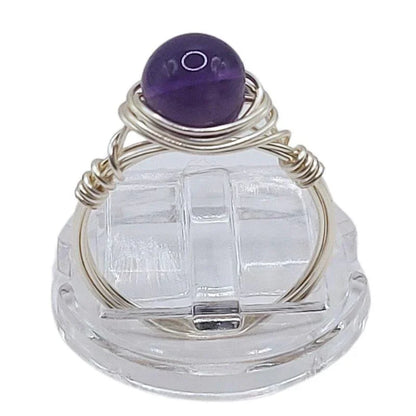 Bague en Pierre Naturelle - Améthyste - Litho Natura