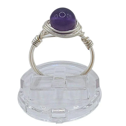 Bague en Pierre Naturelle - Améthyste - Litho Natura