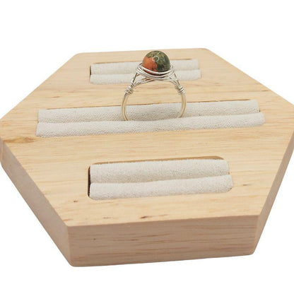 Bague en Pierre Naturelle - l'Unakite - Litho Natura