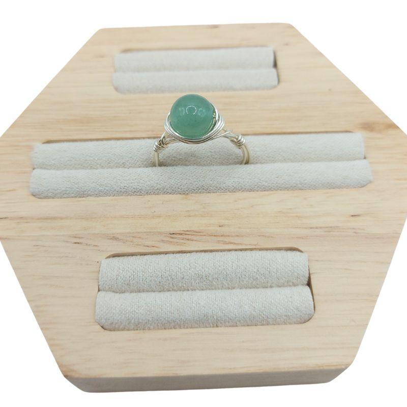 Bague en Pierre Naturelle - Aventurine Verte - Litho Natura