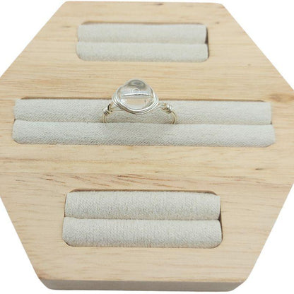 Bague en Pierre Naturelle - Cristal de Roche - Litho Natura