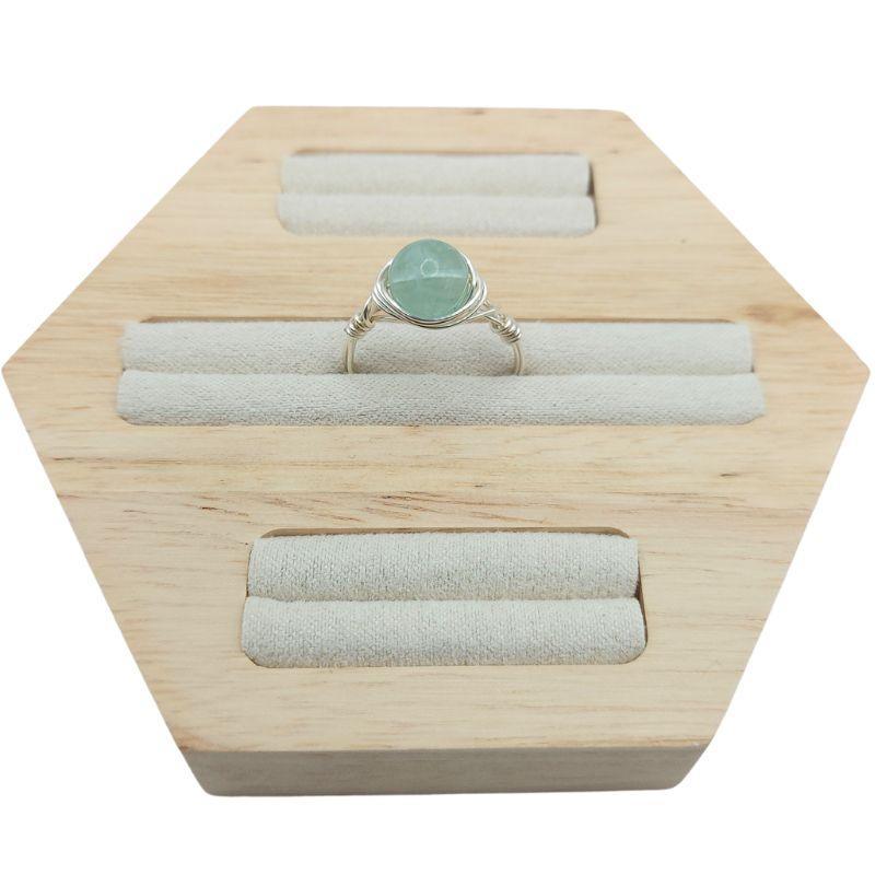 Bague en Pierre Naturelle - Fluorite - Litho Natura