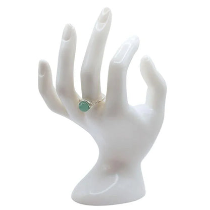 Bague en Pierre Naturelle - Aventurine Verte - Litho Natura