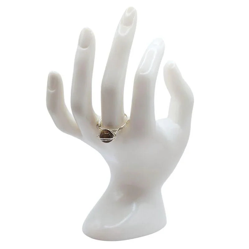 Bague en Pierre Naturelle - Oeil de tigre - Litho Natura