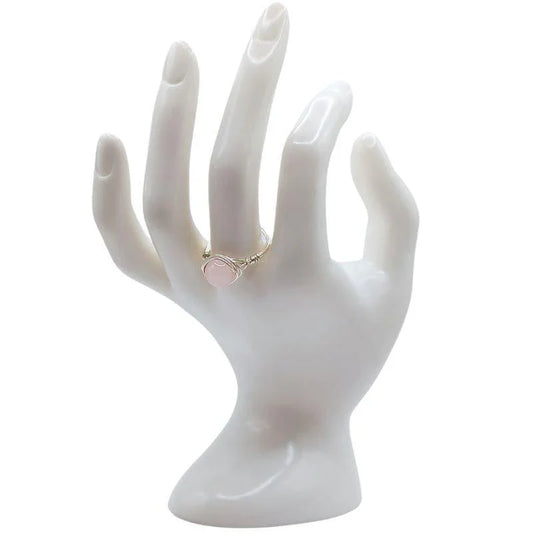 Bague en Pierre Naturelle - Quartz Rose - Litho Natura