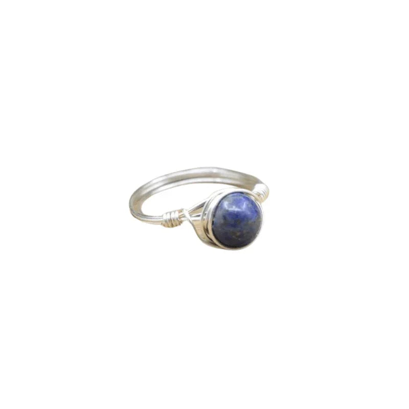 Bague en Pierre Naturelle - Lapis Lazuli - Litho Natura