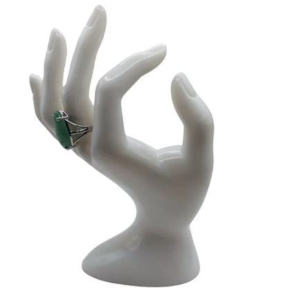 Bague marquise en Aventurine Verte - Qualité A