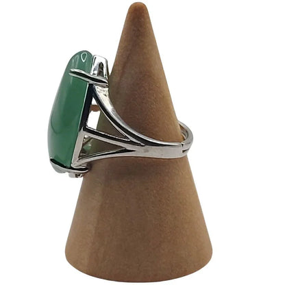 Bague marquise en Aventurine Verte - Qualité A