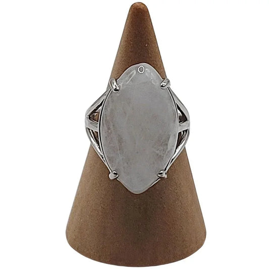 Bague marquise en Cristal de roche - Qualité A