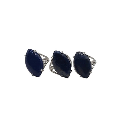 Bague marquise en Lapis Lazuli - Qualité A
