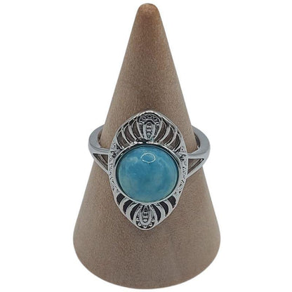 Bague Ovale Amazonite - Litho Natura