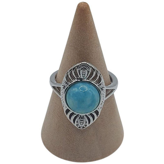 Bague Ovale Amazonite - Litho Natura