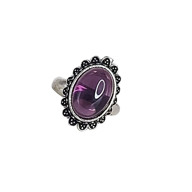 Bague avec améthyste