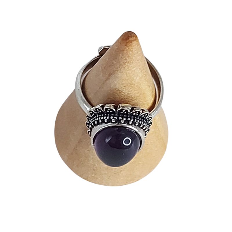 Bague avec améthyste