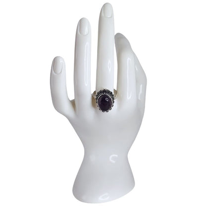 Bague avec améthyste