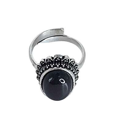 Bague avec tourmaline noire