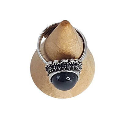 Bague avec tourmaline noire