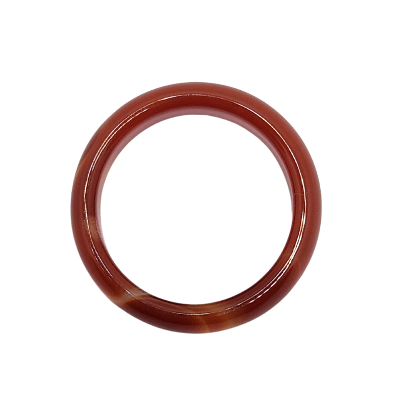 💍 Bague en Agate Orange – Rayonnement & Créativité ☀️