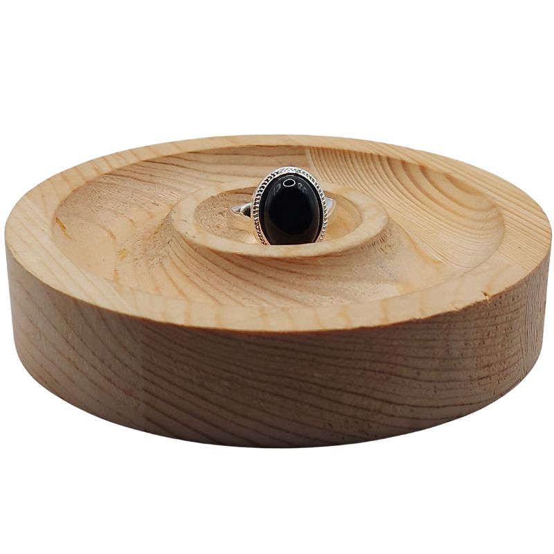 Bague en Argent Mixte - Onyx Noir