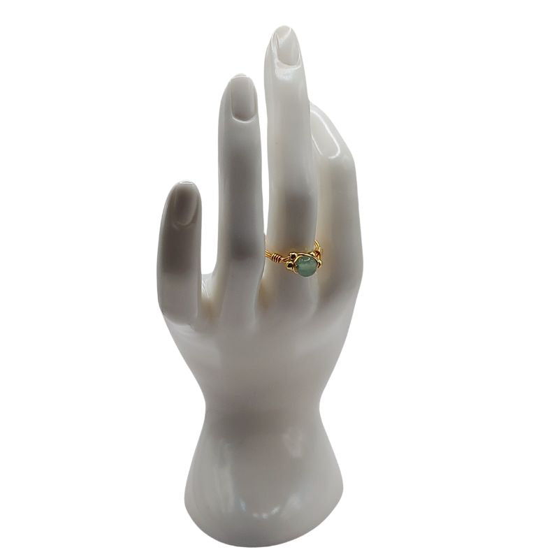 Bague en Aventurine - Style Bohème