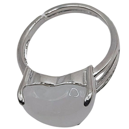 Bague en Cœur Ajustable - Cristal de Roche