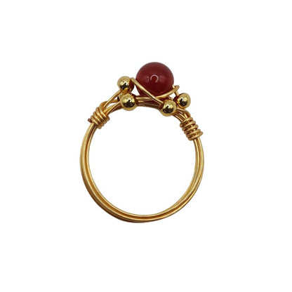 Bague en Cornaline - Style Bohème