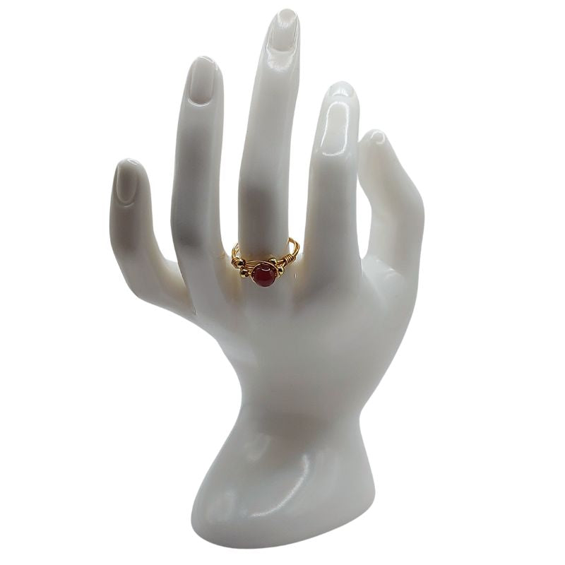 Bague en Cornaline - Style Bohème