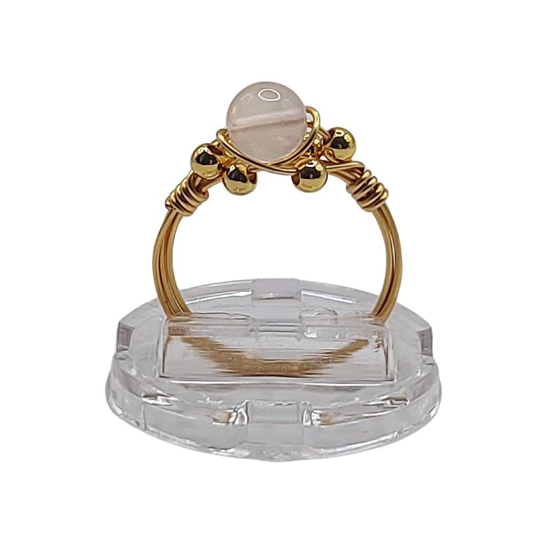 Bague en Quartz Rose - Style Bohème