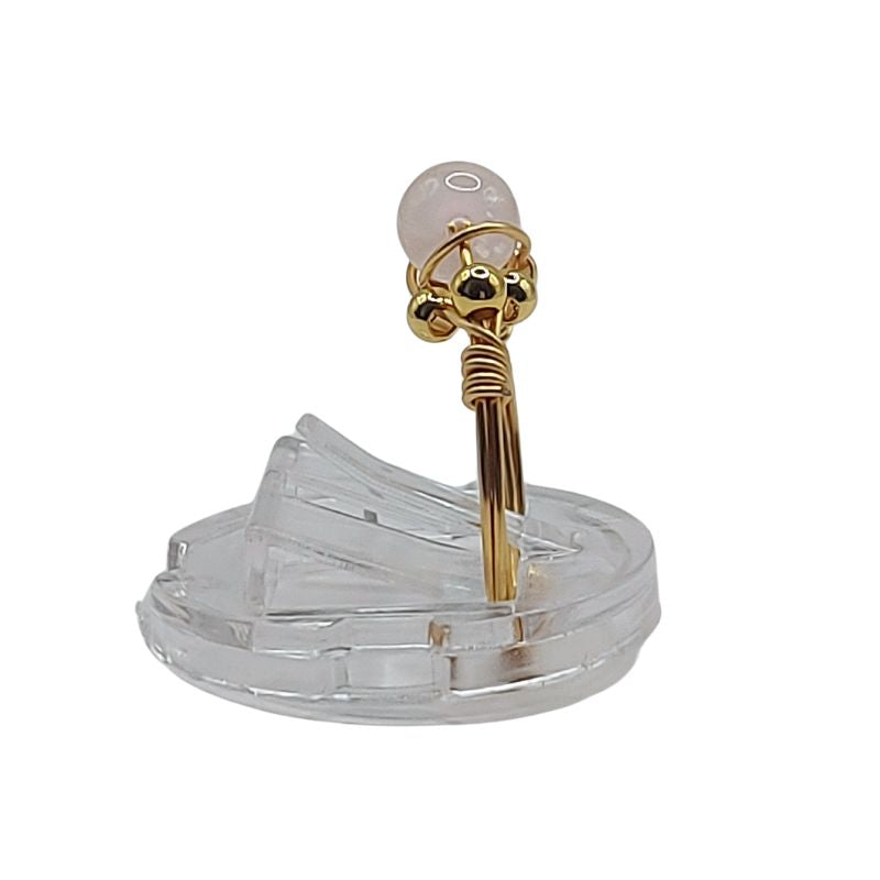Bague en Quartz Rose - Style Bohème