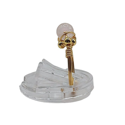 Bague en Quartz Rose - Style Bohème