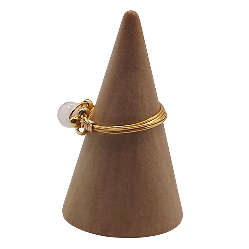 Bague en Quartz Rose - Style Bohème