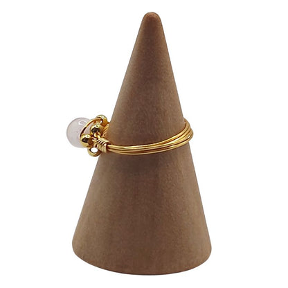 Bague en Quartz Rose - Style Bohème