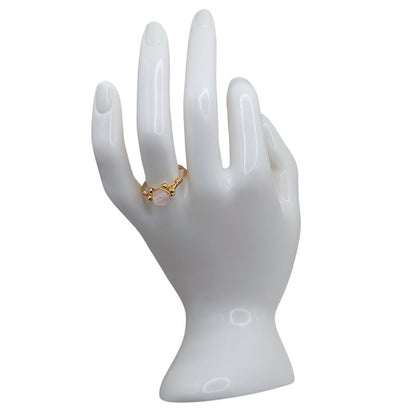 Bague en Quartz Rose - Style Bohème
