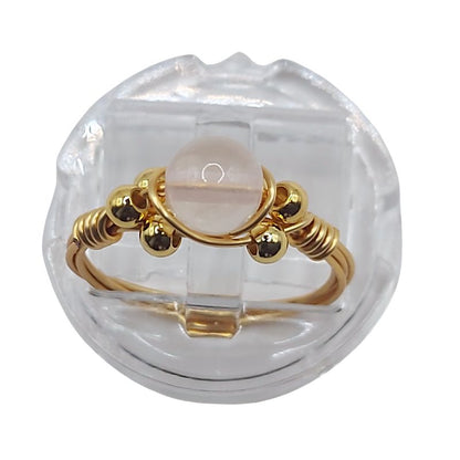 Bague en Quartz Rose - Style Bohème