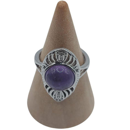 Bague Ovale Améthyste - Litho Natura