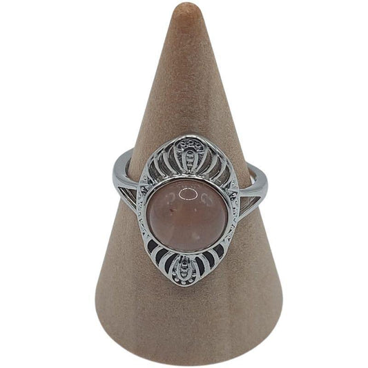 Bague Ovale Pierre de Lune - Litho Natura