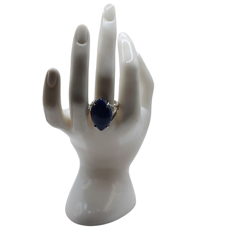Bague marquise en Lapis Lazuli - Qualité A