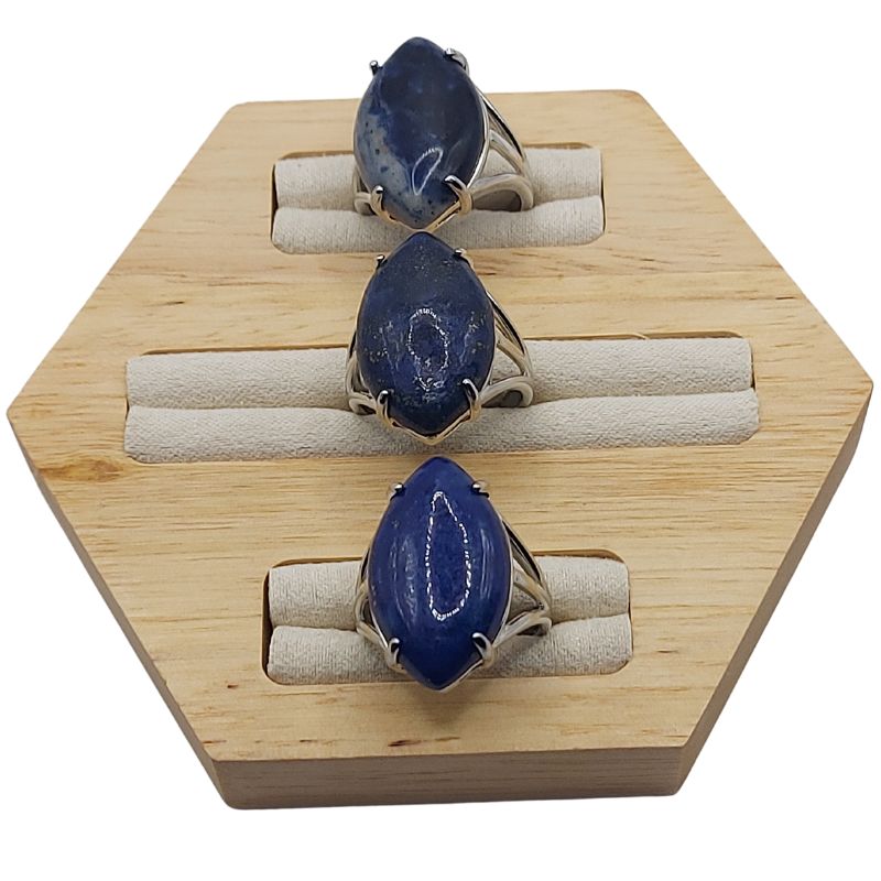 Bague marquise en Lapis Lazuli - Qualité A