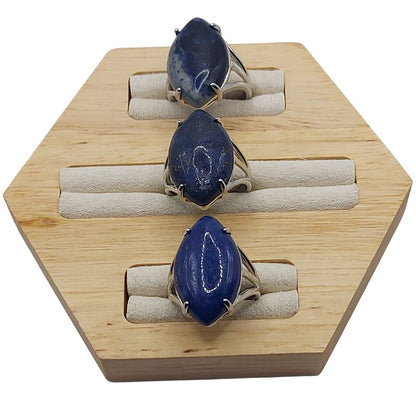 Bague marquise en Lapis Lazuli - Qualité A