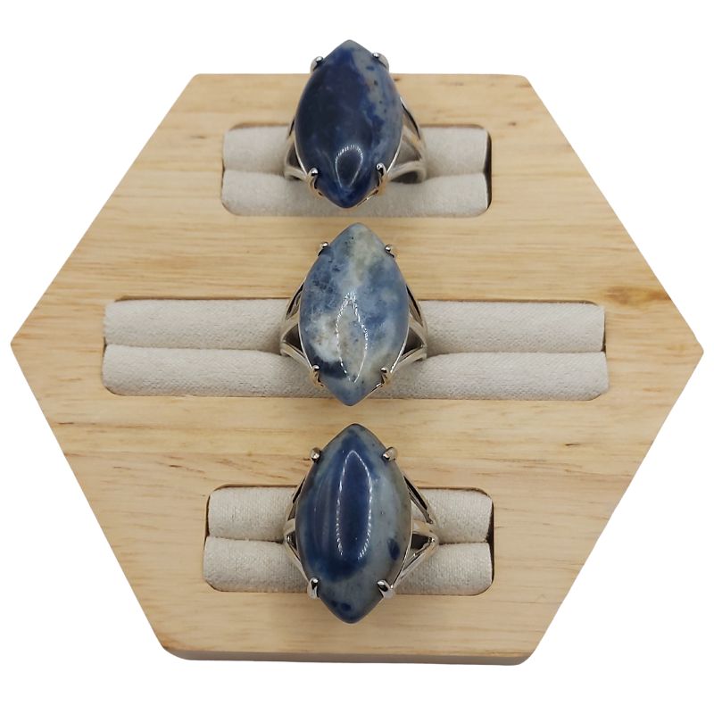 Bague marquise en Sodalite - Qualité A