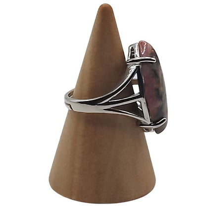 Bague marquise en Unakite - Qualité A