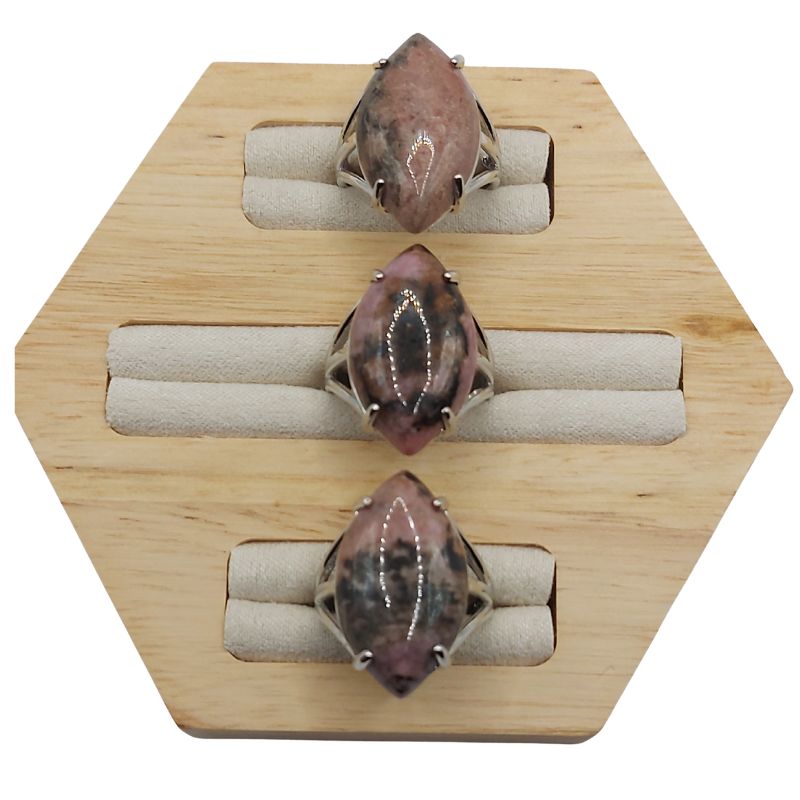 Bague marquise en Unakite - Qualité A