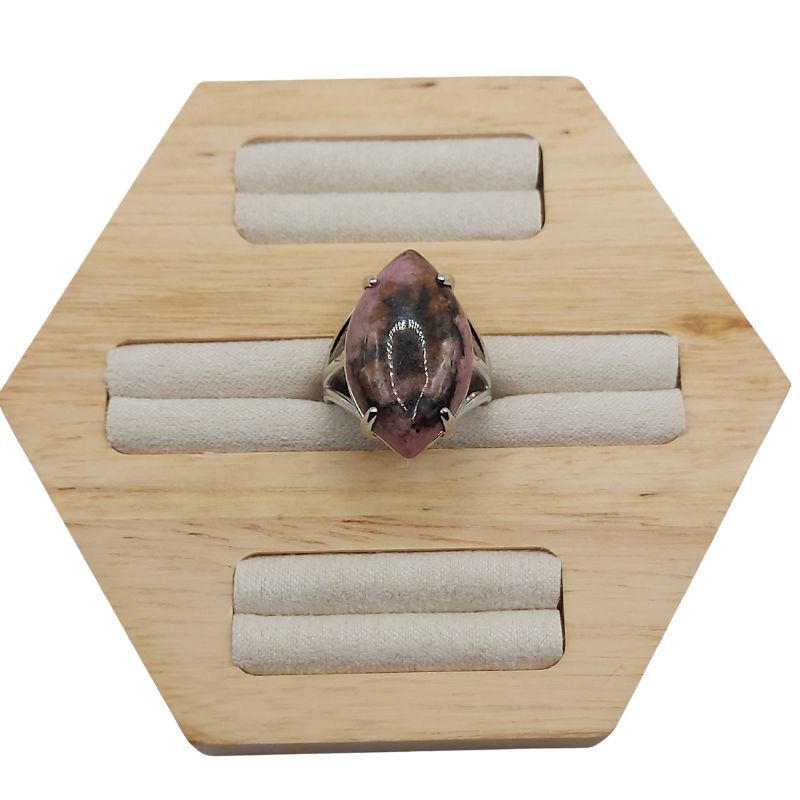 Bague marquise en Unakite - Qualité A