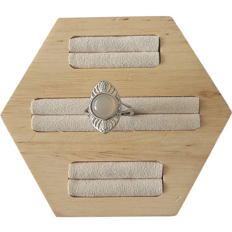 Bague Ovale en pierres naturelles Adjustables - Litho Natura