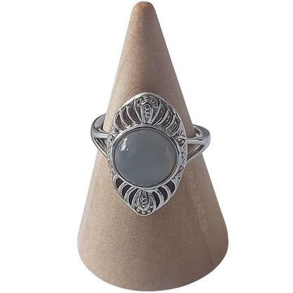 Bague Ovale en pierres naturelles Adjustables - Litho Natura