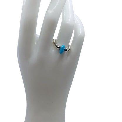 Bagues Empilables Boho-Chic en Turquoise - Bijoux Mixtes