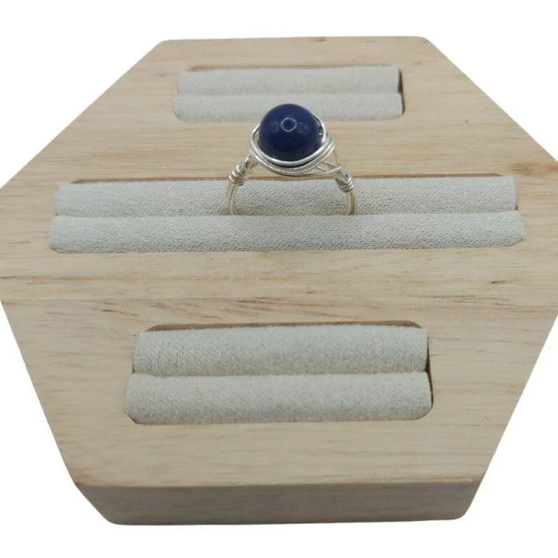 Bague en Pierre Naturelle - Lapis Lazuli - Litho Natura