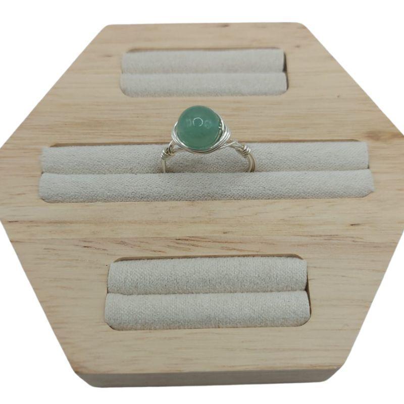 Bague en Pierre Naturelle - Aventurine Verte - Litho Natura